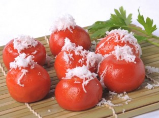 Bánh gấc đậu xanh