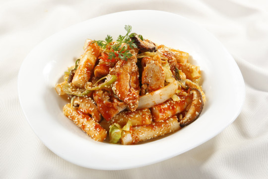 Bánh gạo xào cay