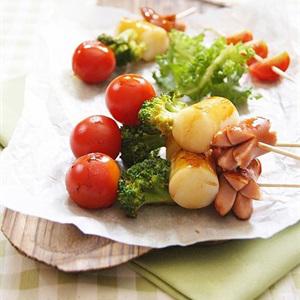 Cách làm bánh gạo xiên que