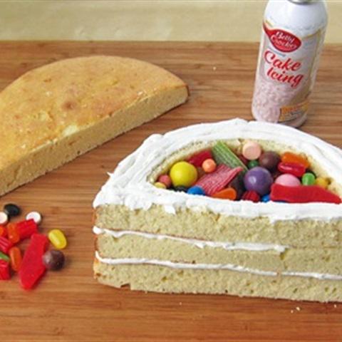 Cách làm bánh gato cầu vồng