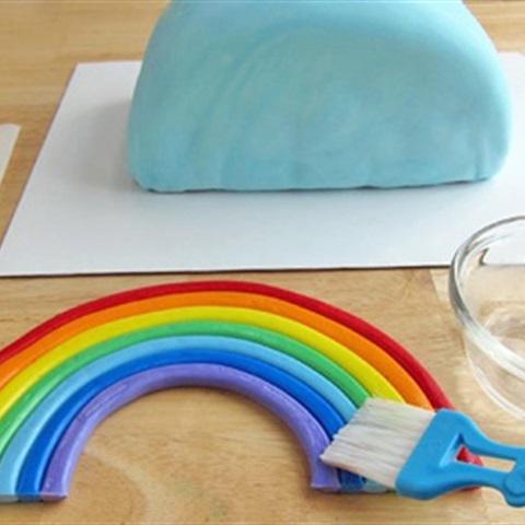 Cách làm bánh gato cầu vồng