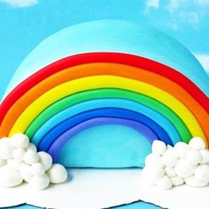 Cách làm bánh gato cầu vồng