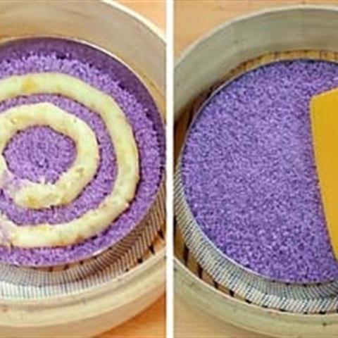 Cách làm bánh gato khoai lang tím