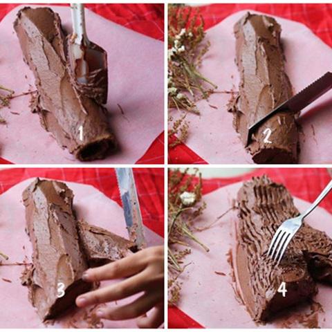 Cách làm Bánh Giáng sinh hình khúc cây