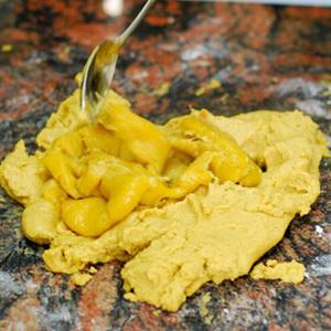 Cách làm bánh gối khoai lang nhân rau củ