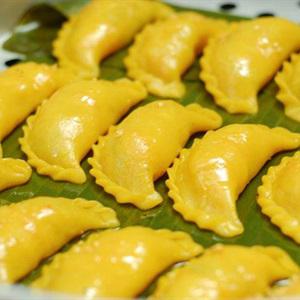 Cách làm bánh gối khoai lang nhân rau củ