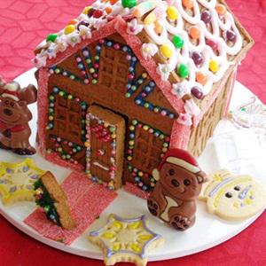 Cách làm bánh gừng hình nhà