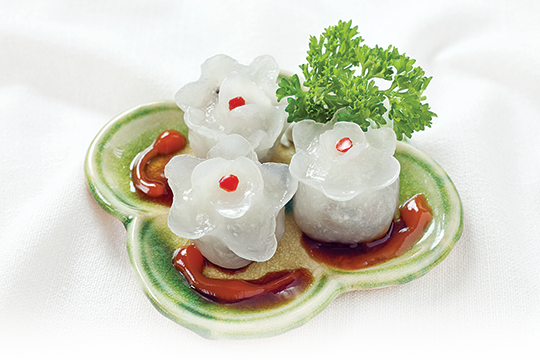 Bánh há cảo hoa hồng