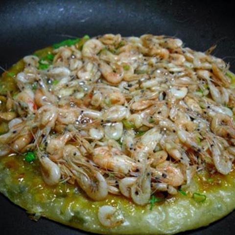 Cách làm bánh hành chiên tép