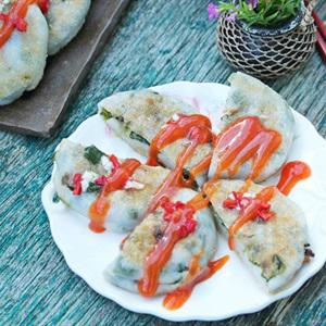 Cách làm bánh hẹ chiên