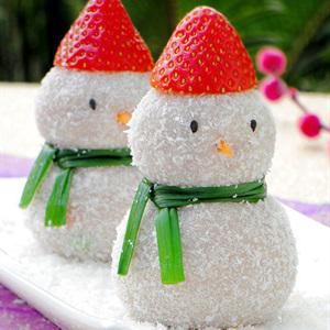 Cách làm bánh hình người tuyết