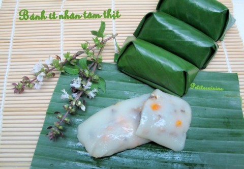 Bánh ít nhân tôm thịt