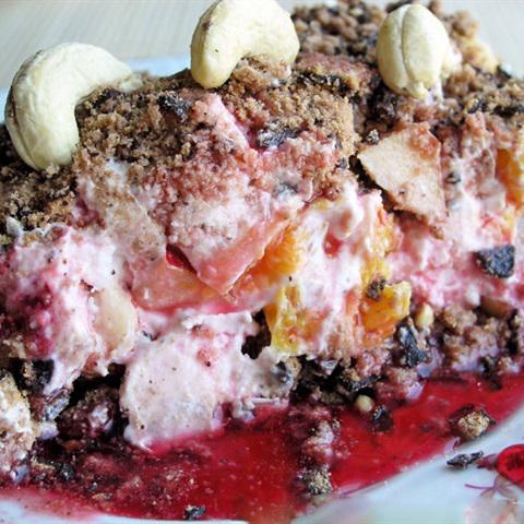 Cách làm bánh kem biscuit trái cây