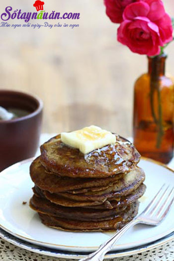 Bánh kếp vị cà phê thơm ngon cho bữa sáng