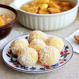 Cách làm bánh khoai lang lăn dừa