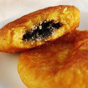 Cách làm bánh khoai lang nhân mè