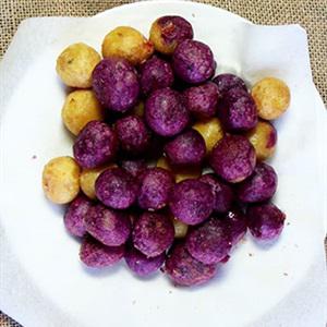 Cách làm bánh khoai lang tím bọc phô mai chiên