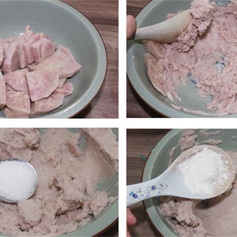 Cách làm bánh khoai môn chiên mè