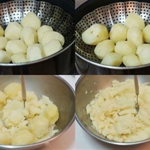 Cách làm bánh khoai tây kẹp