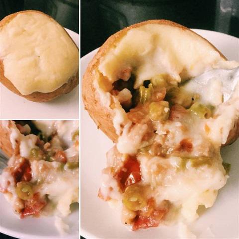 Cách làm bánh khoai tây nhân rau củ