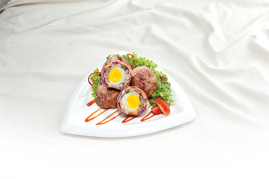 Bánh khoai tím nhân thịt