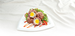 Bánh khoai tím nhân thịt