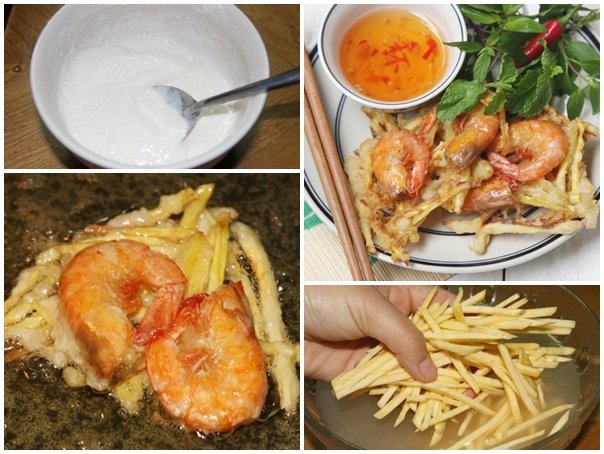 Bánh khoai tôm