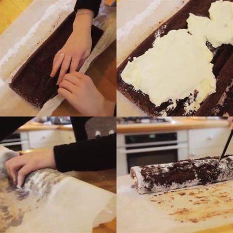 Cách làm bánh khúc cây giáng sinh