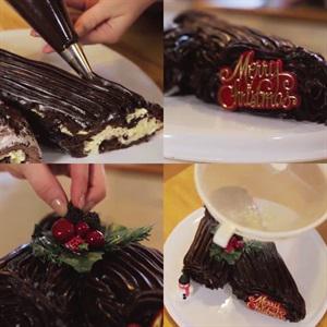 Cách làm bánh khúc cây giáng sinh