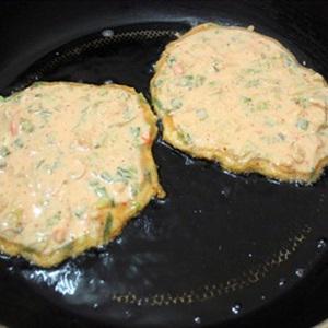 Cách làm bánh kim chi chiên