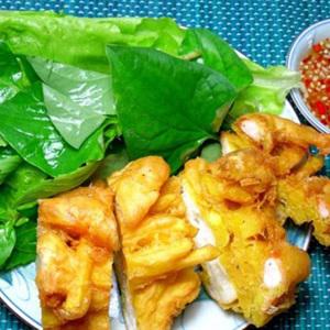 Cách làm bánh mì chiên khoai và tôm