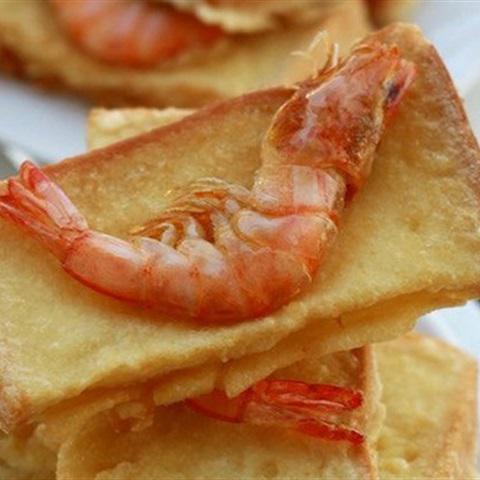 Cách làm bánh mì chiên tôm