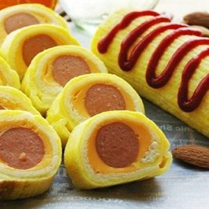 Cách làm bánh mì cuộn trứng phô mai