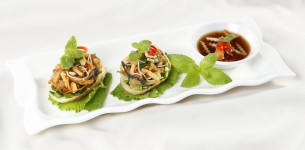 Bánh mì hấp bì chay