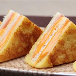 Cách làm bánh mì kẹp 3 tầng