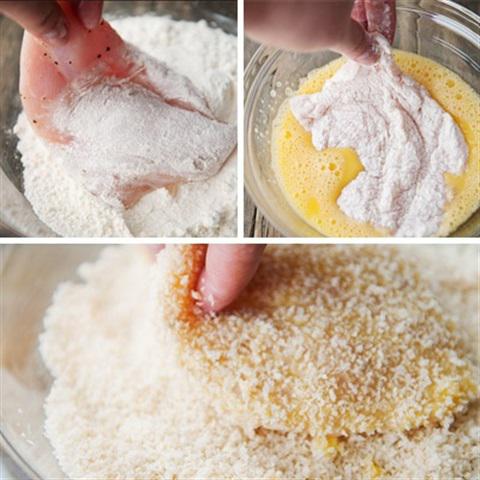 Cách làm bánh mì kẹp gà rán