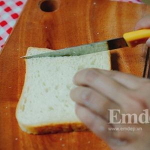 Cách làm bánh mì kẹp kem chiên giòn