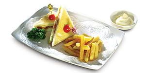 Bánh mì kẹp phô mai thịt nguội