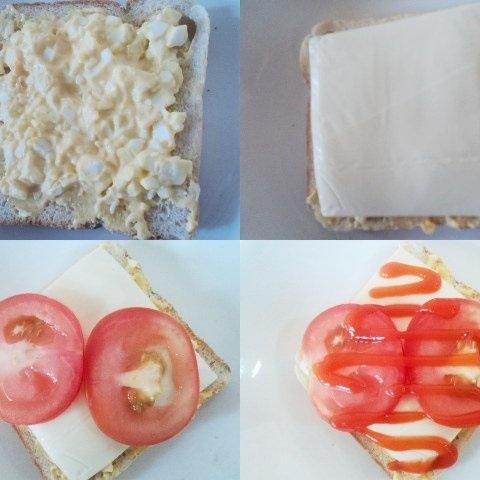 Cách làm bánh mì kẹp trứng sốt mayonnaise