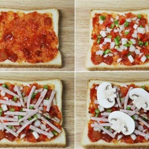 Cách làm bánh mì pizza sandwich