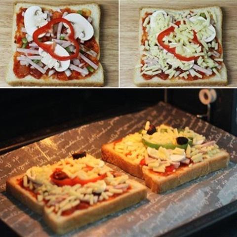 Cách làm bánh mì pizza sandwich