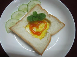 Bánh mì sandwich chiên trứng