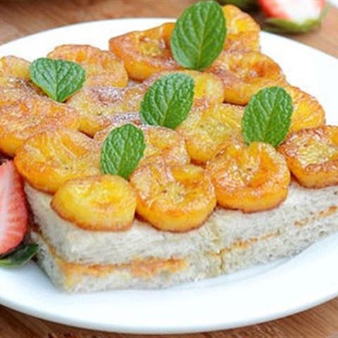 Cách làm bánh mì sandwich chuối