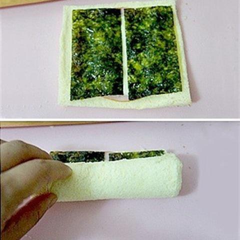 Cách làm bánh mì sandwich cuộn thịt xông khói