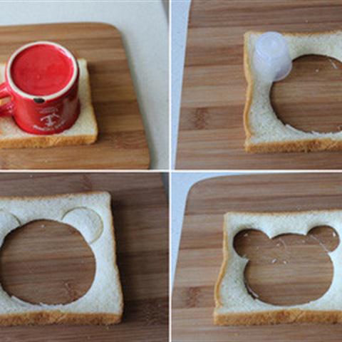 Cách làm bánh mì sandwich hình đầu gấu