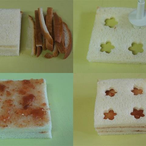 Cách làm bánh mì sandwich kẹp mứt