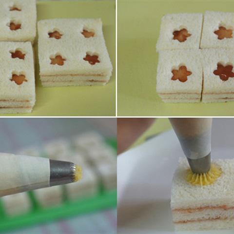 Cách làm bánh mì sandwich kẹp mứt