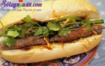Bánh mì thịt bò nướng