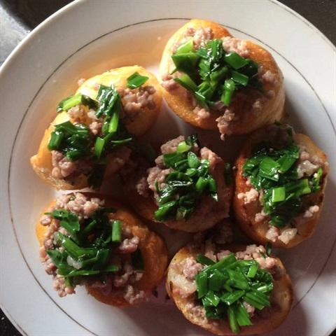 Cách làm bánh mì thịt xào