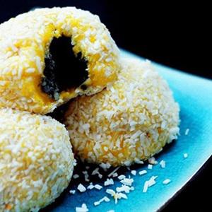 Cách làm bánh mochi bí đỏ